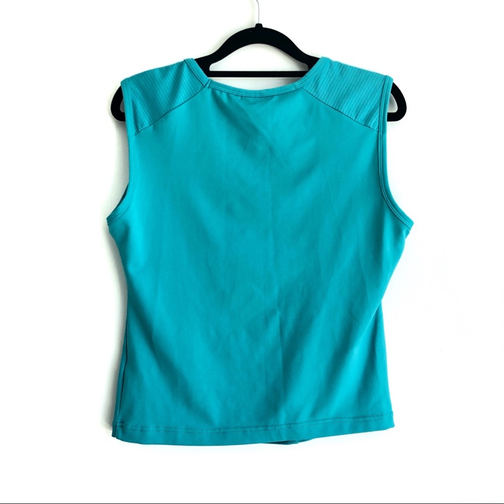 Tek Gear Athletic Tank Top Turquoise Sleeveless M - Picture 2 of 6